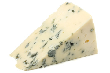 blue cheese isolated on a white background