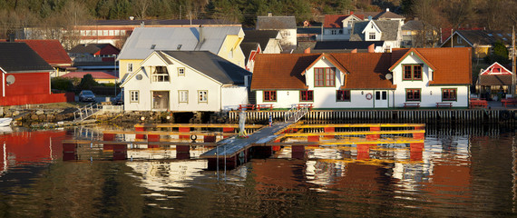 Reflection in Norwegian fjord