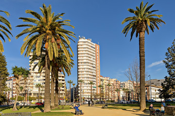 View of the city of Huelva in Andalusia, Spain.