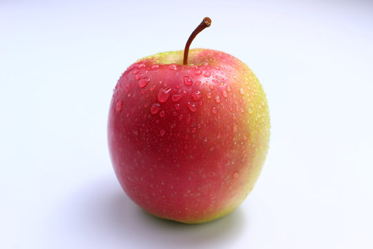 Ligol apple varieties on a white background