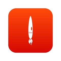 Drawing brush icon digital red