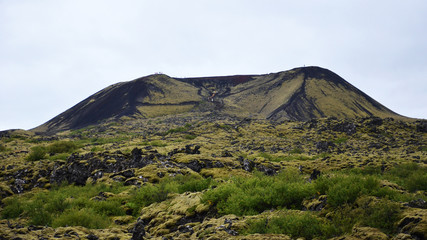Fototapeta premium Typical volcanic landscape from Iceland