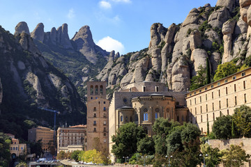 Monastery of Monserrat in Spain Europe