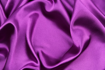 Purple silk fabric