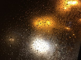 raindrops on window