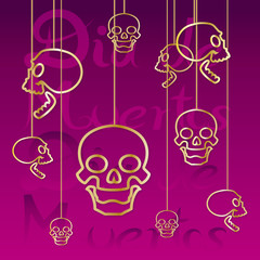 background of skulls