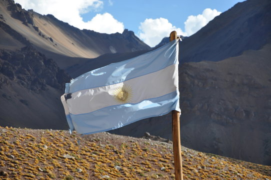 Parque Aconcagua - Bandera Argentina