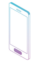 smartphone device isometric icon vector illustration design
