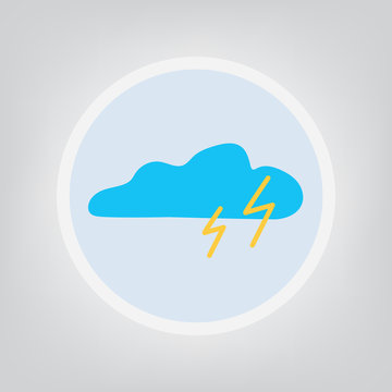 stormy weather icon- vector illustration