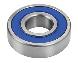 Close up of bearings isolated on white

