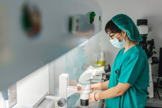 Biologist Working in a Professional Laboratory