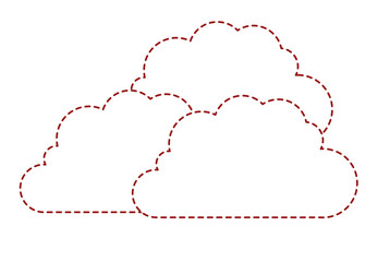 cloud silhouette isolated icon vector illustration design