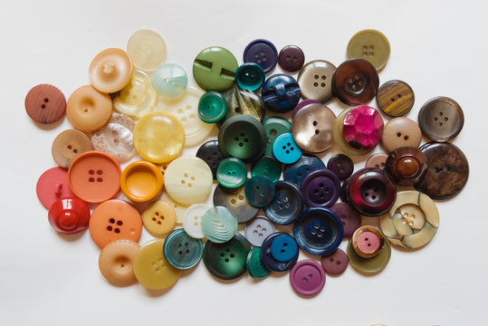 Multicolored buttons