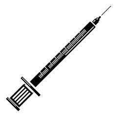 Fototapeta premium Syringe icon, simple style