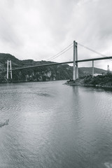 Suspension bridge in Norway
