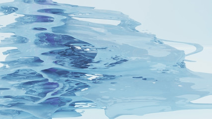 Viscous water based paint splash.