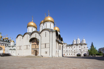 Fototapeta na wymiar Cathedral of the Archangel in Moscow Kremlin, Russia