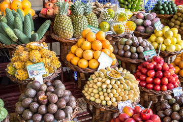 Fresh exotic fruits