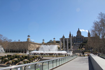 Fototapeta na wymiar Palau Nacional Museu Nacional d'Art de Catalunya
