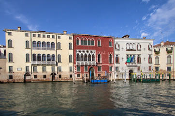 Palaces along the Grand Canal, Venice, Italy