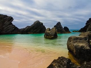 Fototapeta na wymiar scenic view of horseshoe bay beach bermuda