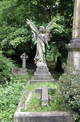 Old cemetary England. In Highgate, London you will find this fairy tale memorial with its overgrown...