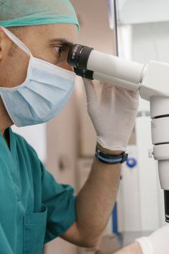 Biologist Working in a Professional Laboratory