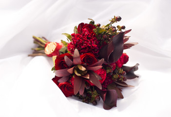 beautiful modern wedding bouquet