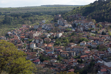 Panoramamic view of city of Veliko Tarnovo, Bulgaria