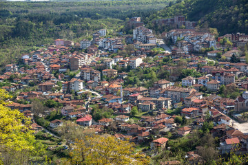 Panoramamic view of city of Veliko Tarnovo, Bulgaria