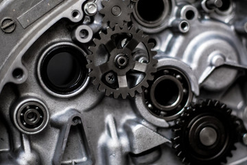 Transmission internal view