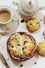 Homemade Irish soda bread biscuits / St . Patrick day food