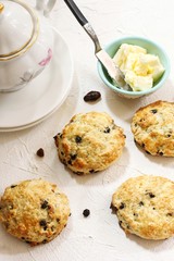 Homemade Irish soda bread biscuits / St . Patrick day food