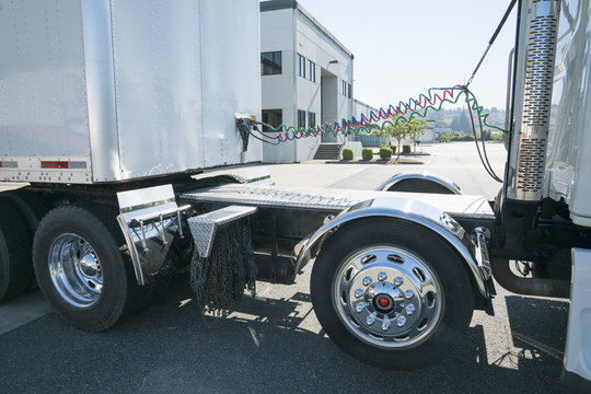 Truck at warehouse