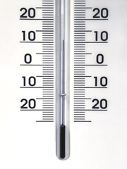 Thermometer, close up detail.