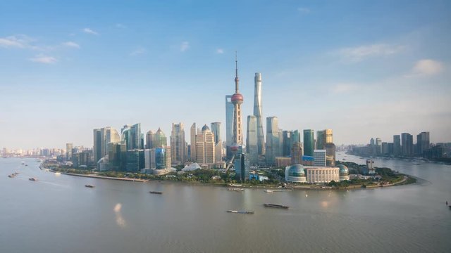 4k timelapse video of Shanghai in daytime