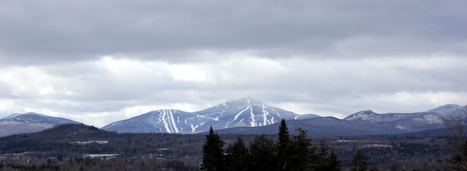 Jay Peak in Vermont viewed form Sutton, Quebec, Canada
