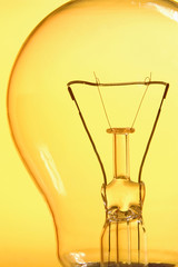 close up of a ligth bulb