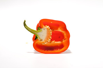 red pepper bell peppers sweet pepper fresh natural with vitamins for diet food vegetarian salad...