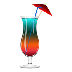 Rainbow popular cocktail