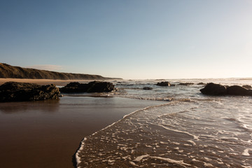 portugal costa vicentina sand dunes ocean beach - 195255668