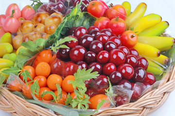 Popular Thai dessert in Deletable imitation fruits,Mung beans that make to fruit-shaped and coated with thin layer of jelly,Fruit Shaped Mung Beans .