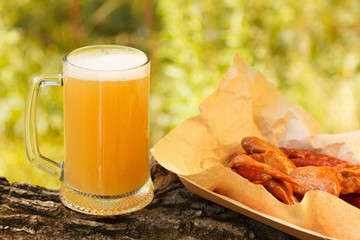 Octoberfest mug beer with food weekend.