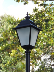 Dark iron lamp