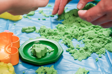 Child play kinetic sand