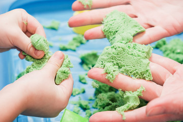 Child play kinetic sand