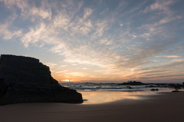 Fototapeta na wymiar sunset ocean beach