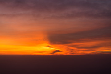 Fototapeta na wymiar Sunrise and beautiful clouds