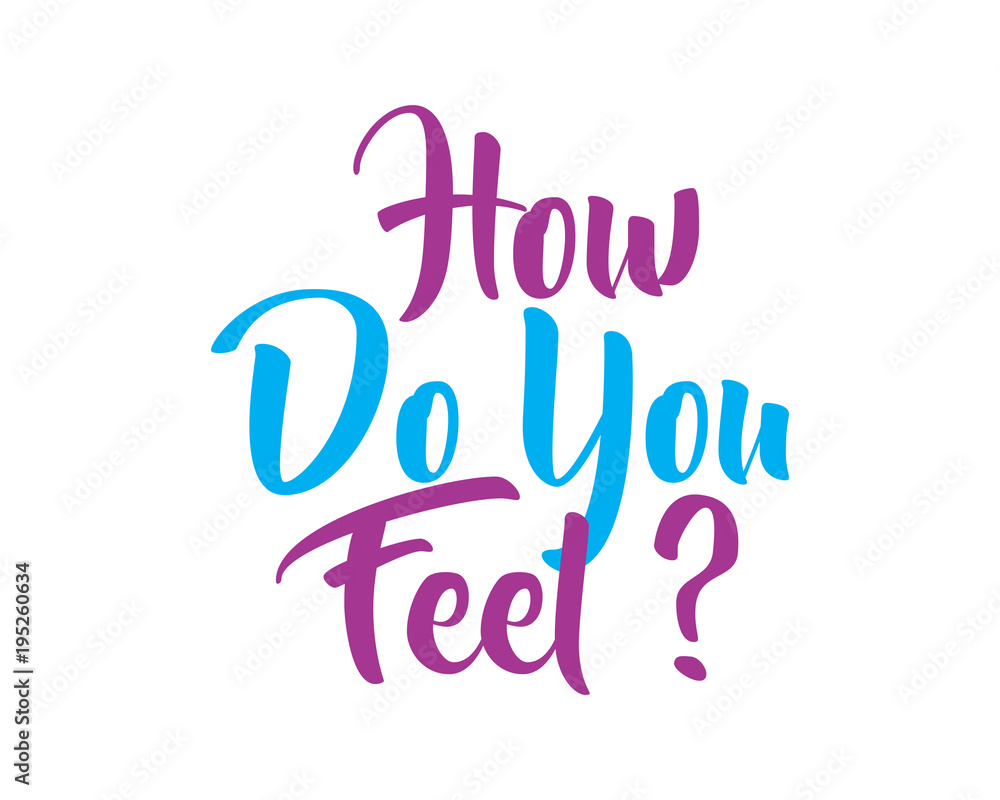 Wall mural how do you feel text icon typography typographic creative writing text image 3