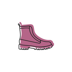 Boot icon. Doodle illustration of Boot vector icon for web and advertising
